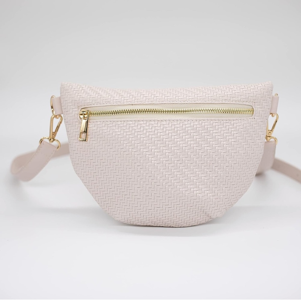 Summer Basketweave Belt Bag